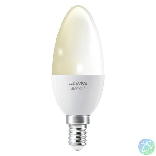 Ledvance Smart+ Bluetooth vezérlésű 5W 2700K E14, dimmelhető gyertya alakú LED fényforrás