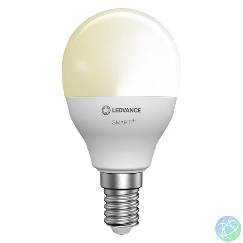 Ledvance Smart+ Bluetooth vezérlésű 5W 2700K E14, kisgömb alakú LED fényforrás
