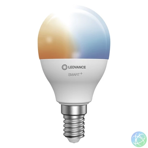 Ledvance Smart+ 5W E14 állítható színhőmérsékletű kisgömb LED fényforrás