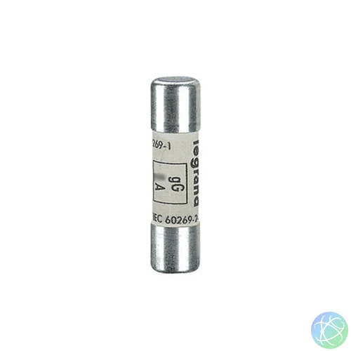 Legrand 013306 Lexic 6A gG 10 x38 kiolvadás jelző nélkül hengeres olvadóbiztosító