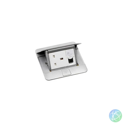Legrand 054010 3 modul alumínium üres Pop-up felnyíló süllyesztett padlódoboz