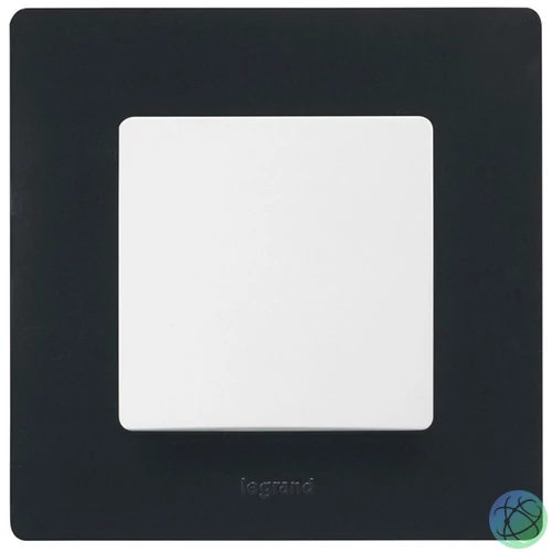 Legrand 397051 Niloé onyx fekete egyes keret