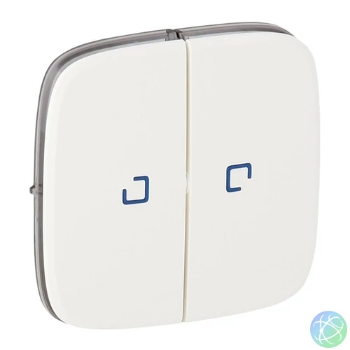 Legrand 755225 Valena Allure fényjelzős fehér kettős kapcsoló burkolat