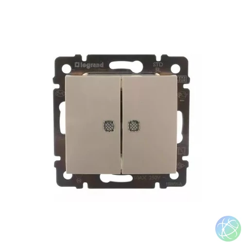 Legrand 774112 Valena kettős jelzőfénnyel elefántcsont váltókapcsoló