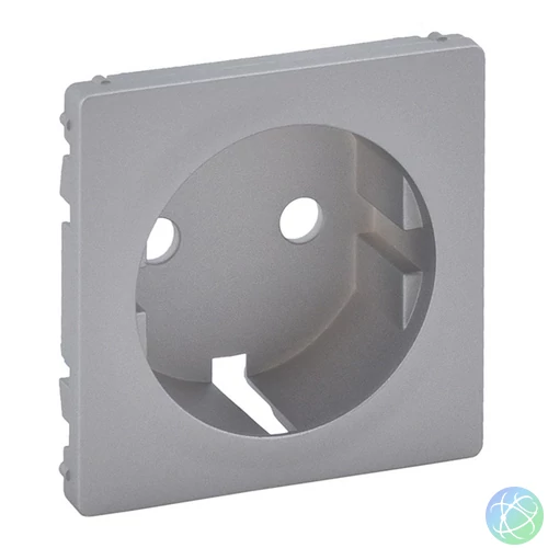 Legrand 755202 Valena Life InMatic aluminium 2P+F csatlakozóaljzat burkolat