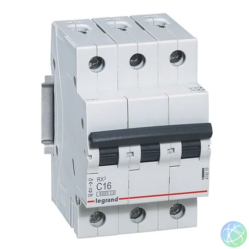 Legrand 419235 RX3 C16 6kA BIC 3 pólusú kismegszakító