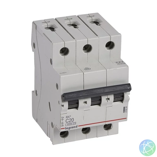 Legrand 419236 RX3 C20 6kA BIC 3 pólusú kismegszakító