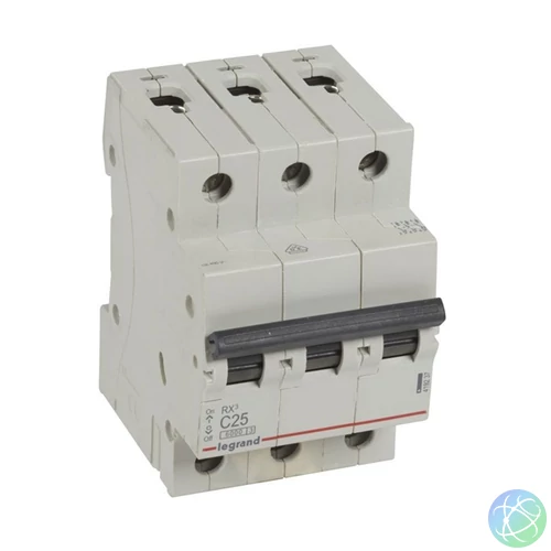 Legrand 419237 RX3 C25 6kA BIC 3 pólusú kismegszakító