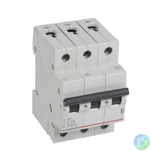 Legrand 419233 RX3 C10 6kA BIC 3 pólusú kismegszakító
