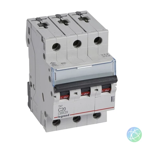 Legrand 403546 TX3 C20 6kA BIC 3 pólusú kismegszakító