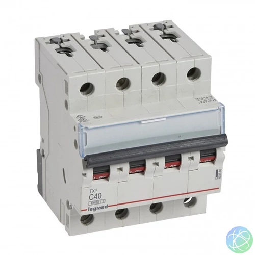 Legrand 403566 TX3 C40 6kA BIC 4 pólusú kismegszakító