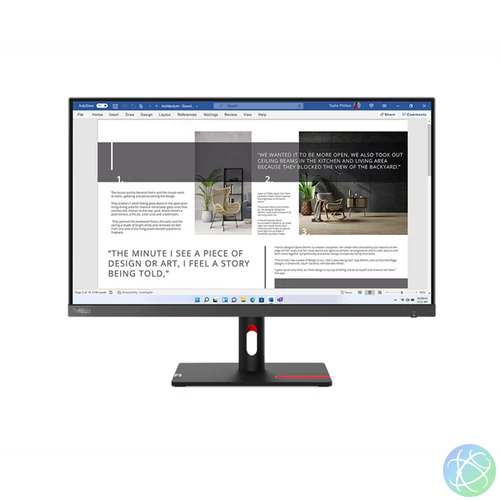 Lenovo 27" S27i-30 ThinkVision FHD IPS 100Hz VGA/HDMI fekete monitor