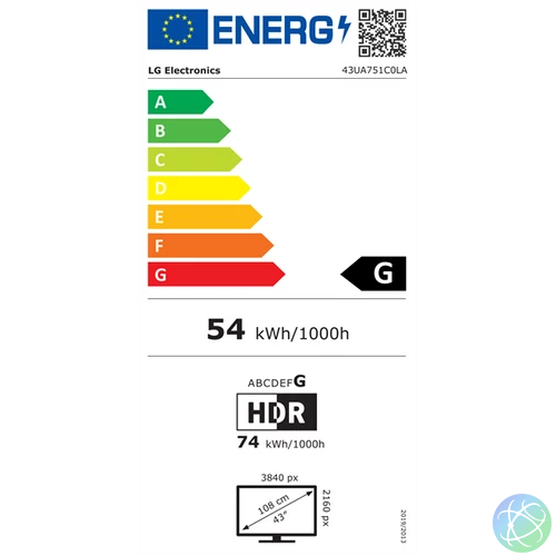 LG 43" 43UA751C0LA 4K UHD AI Smart TV