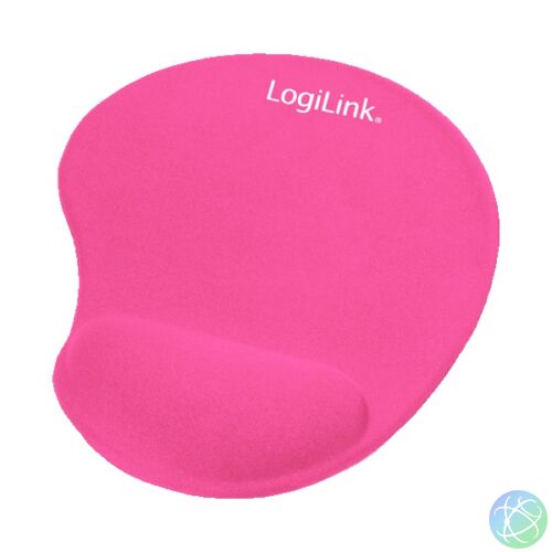 LogiLink ID0027P zselés csuklótámaszos pink egérpad