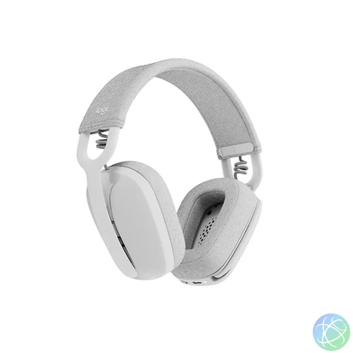 Logitech Zone Vibe 100 Bluetooth mikrofonos fehér fejhallgató