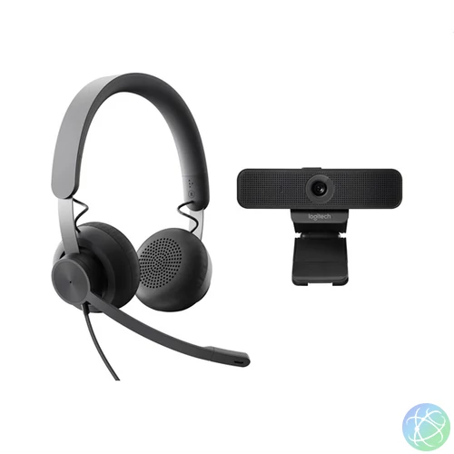 Logitech Zone vezetékes headset + Brio 4K kamera szett