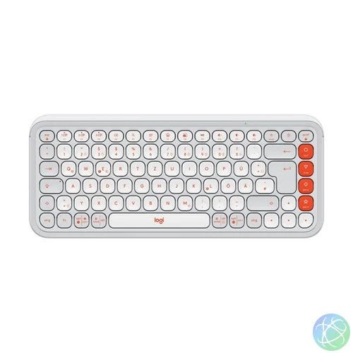 Logitech 920-013072 POP Icon Keys US vezeték nélküli piszkosfehér/narancssárga billentyűzet