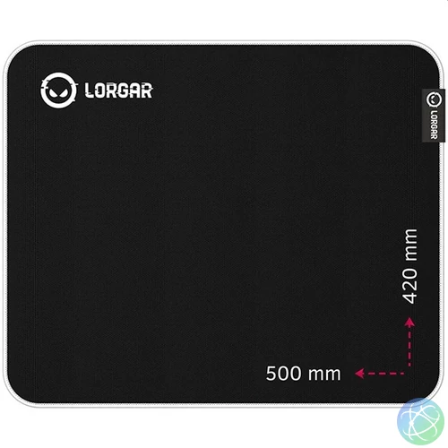 Lorgar Legacer 755 500x420x3mm fekete/lila egérpad