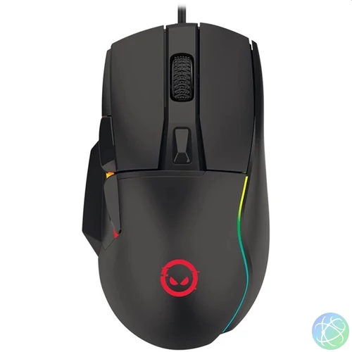 Lorgar Jetter 357 RGB fekete gamer egér