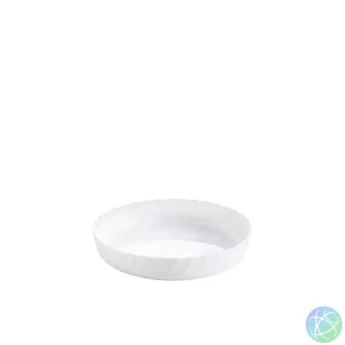 Luminarc Trianon kerek sütőtál ás tálaló, 26 cm, fehér, bordázott, hőálló