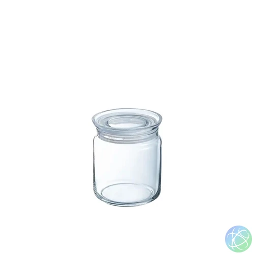 Luminarc 4 db kerek üvegedény készlet fedéllel 750ml