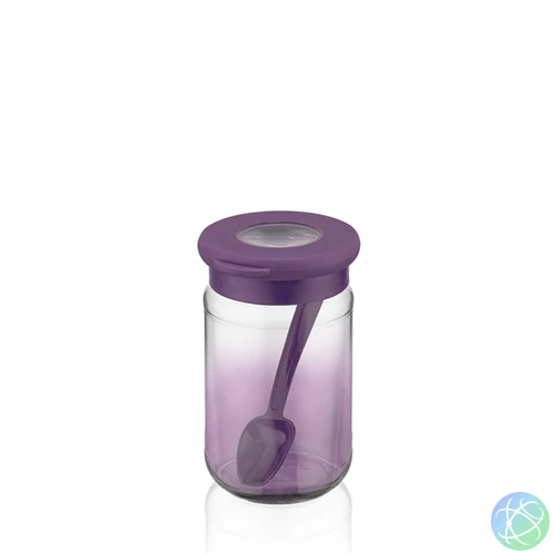 IRIS C-00510 Rainbow lila üveg tároló kanállal 380ml
