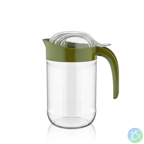 IRIS C-00130 Alegre olaj és ecet kiöntő üvegkancsó  660ml, zöld