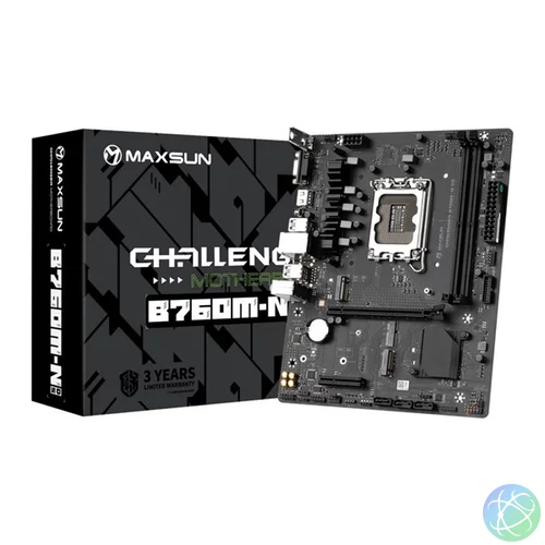 Maxsun Challenger B760M-N D5 V2 Intel B760 LGA1700 mATX alaplap