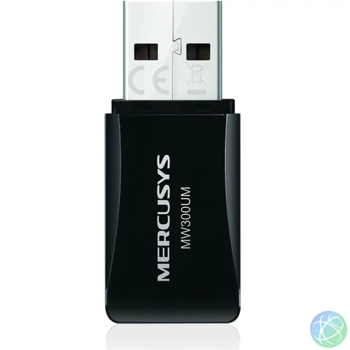 Mercusys MW300UM 300Mbps vezeték nélküli fekete USB adapter