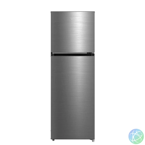 Midea MDRT385MTE46 inox, felülfagyasztós, Hűtő:206L, Fagyasztó:60L, No frost hűtőszekrény