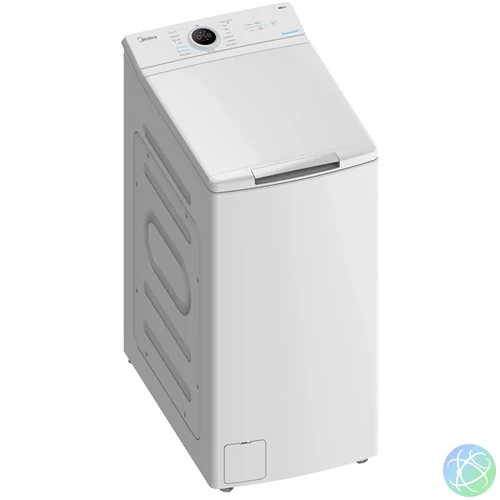 Midea MF100T80B/W-HR fehér,felültöltős, max.1300ford., 8kg, mosógép