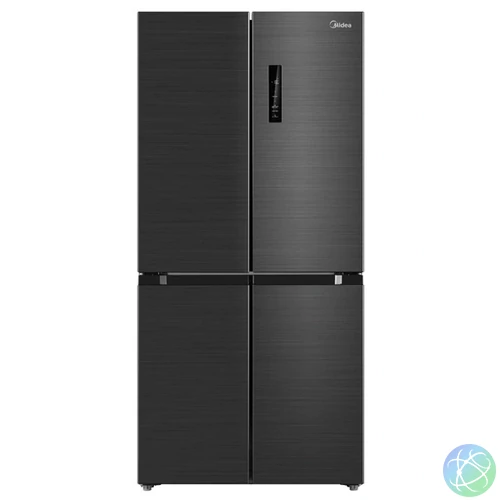 Midea MDRF632FIE45 inox, négyajtós, Hűtő:305L, Fagyasztó:169L, No frost hűtőszekrény