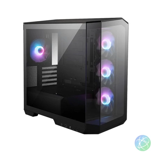 MSI PANO M100R PZ BLACK ARGB (táp nélküli) ablakos mATX ház