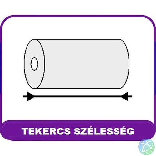 57/60/12 60g 10db fehér pénztárgépszalag