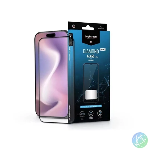 MSP MD9227 DGLFG iPhone 16 Pro 2.5D 9H fekete üveg kijelzővédő