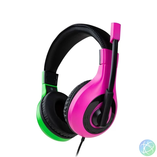 Nacon 2807378 Nintendo Switch Splatoon Zöld/Rózsaszín headset