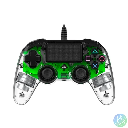 Nacon 2804956 Compact PS4 vezetékes átlátszó-halványzöld kontroller