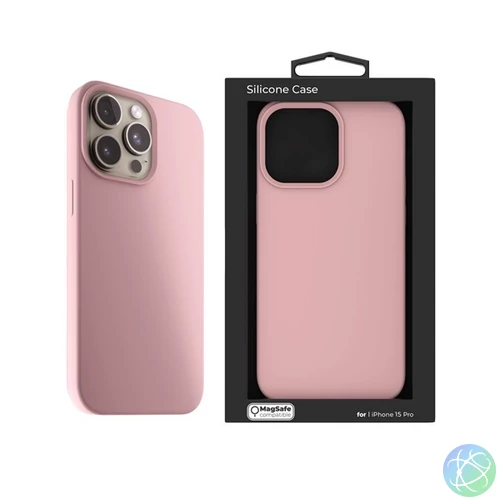 NextOne IPH-15PRO-MAGSAFE-PINK iPhone 15 Pro rózsaszín szilikon MagSafe hátlap