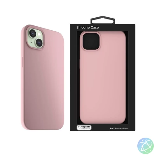 NextOne IPH-15PLUS-MAGSAFE-PINK iPhone 15 Plus rózsaszín szilikon MagSafe hátlap
