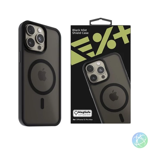 NextOne IPH-15PROMAX-MAGSF-MISTCASE-BLK iPhone 15 Pro Max fekete szilikon MagSafe hátlap