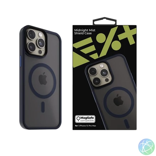NextOne IPH-15PROMAX-MAGSF-MISTCASE-MN iPhone 15 Pro Max éjfekete szilikon MagSafe hátlap