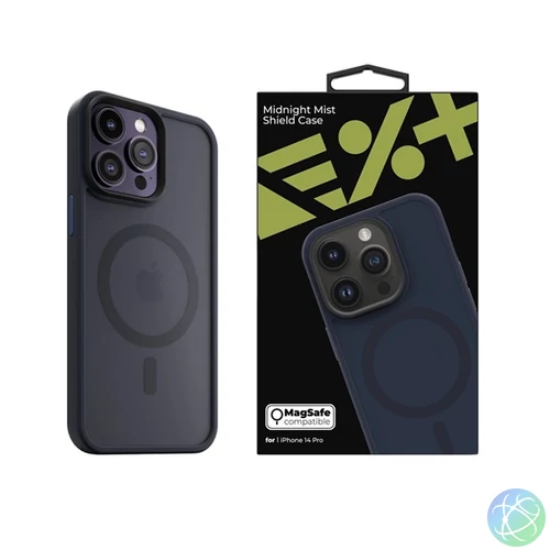 NextOne IPH-14PRO-MAGSF-MISTCASE-MN iPhone 14 Pro éjfekete szilikon MagSafe hátlap