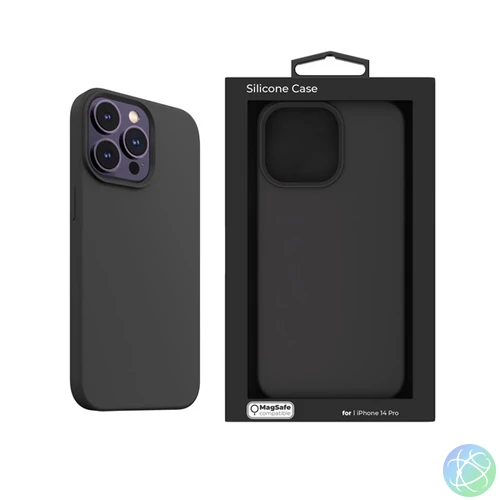 NextOne IPH-14PRO-MAGCASE-BLACK iPhone 14 Pro fekete szilikon MagSafe hátlap