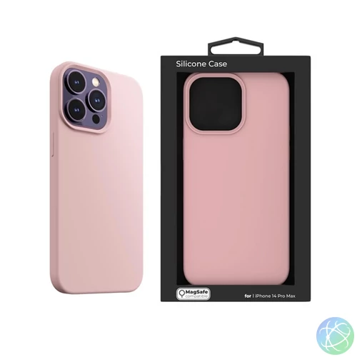 NextOne IPH-14PROMAX-MAGSAFE-PINK iPhone 14 Pro Max rózsaszín szilikon MagSafe hátlap