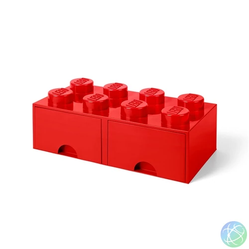 LEGO Fiókos tárolódoboz 2x4, piros