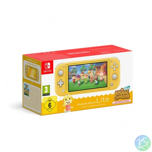Nintendo Switch Lite sárga játékkonzol + Animal Crossing: New Horizons játékszoftver