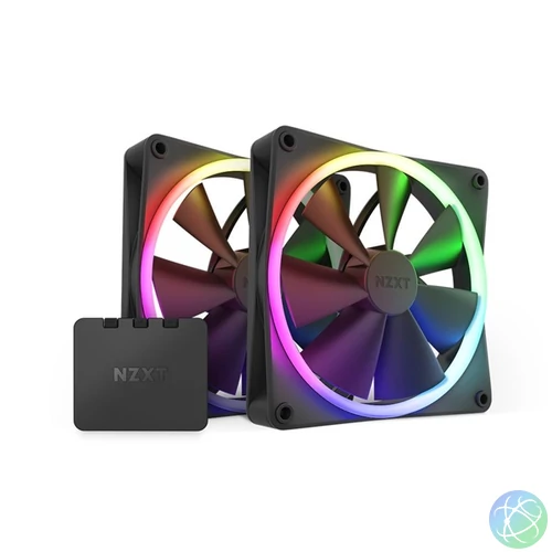 NZXT 140 mm Aer RGB 3 Double fekete hűtőventilátor