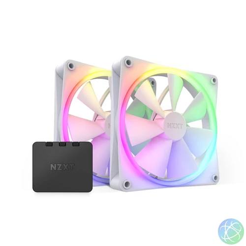 NZXT 140 mm Aer RGB 3 Double fehér hűtőventilátor
