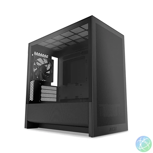NZXT H3 Flow fekete (táp nélküli) ablakos mATX ház
