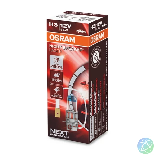 Osram Night Breaker Laser 64151NL H3/12V/55W/3400K duo fényszóró